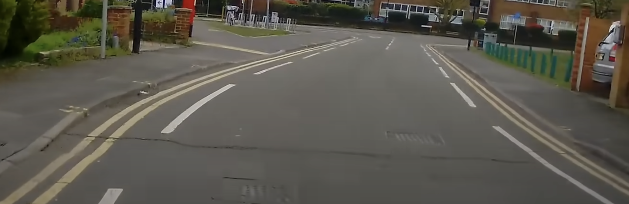 Yellow Lines on the Side of the Road