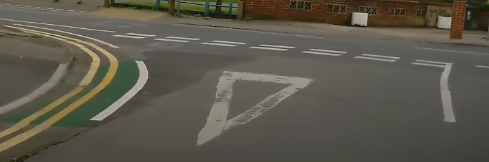 Give Way Lines on the Road