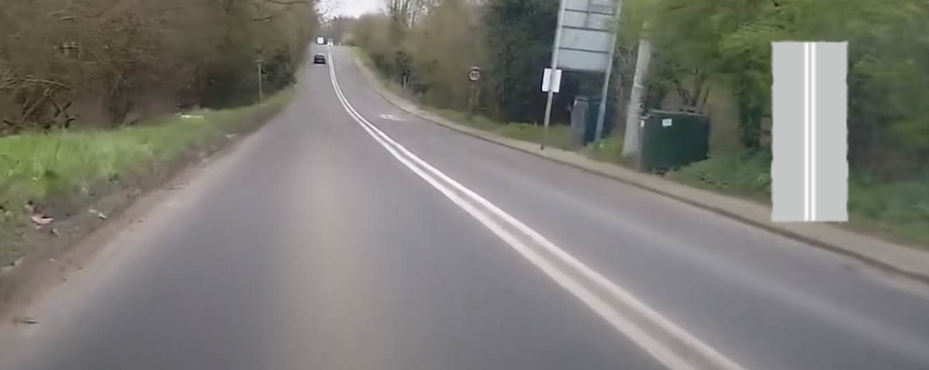 Curved Arrow Road Marking
