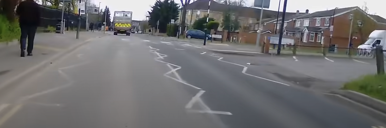 Yellow Lines on the Side of the Road