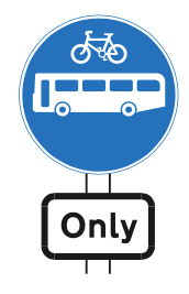 Buses and Cycles Only