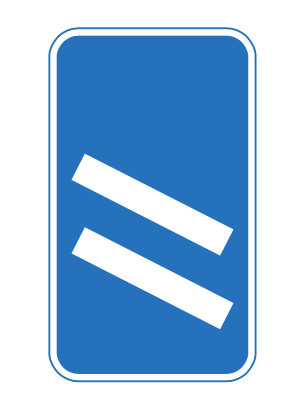 countdown-markers-at-exit-from-motorway sign