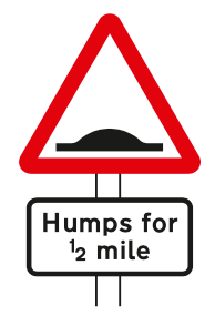 distance-over-which-road-humps-extend sign