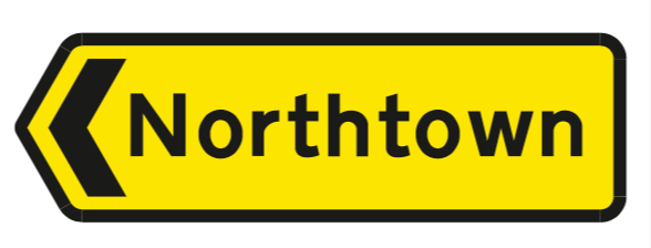 diversion-route sign