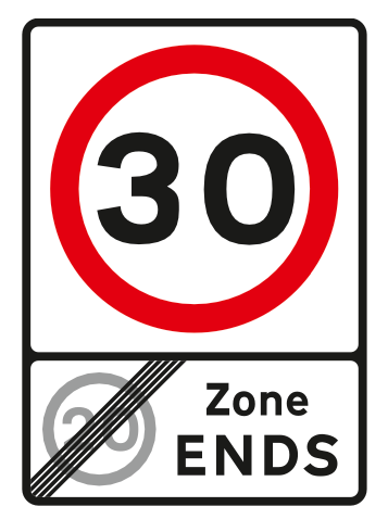 End to 20 mph Zone
