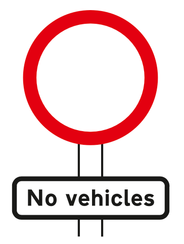 no-vehicles-except-bicycles-being-pushed sign