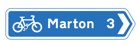 Recommended Route for Pedal Cycles to Place Shown