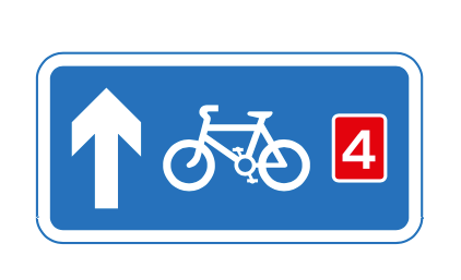 route-for-pedal-cycles-forming-part-of-a-network sign