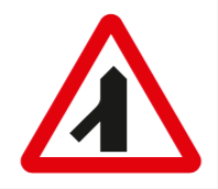 traffic-merging-from-left-ahead sign