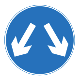 Vehicles May Pass Either Side to Reach Same Destination