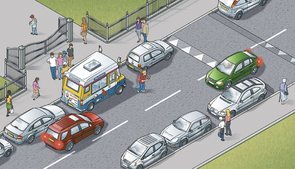 Watch out for children in busy areas
