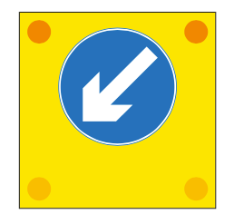 traffic blocking-lane-pass-in-the-direction-shown-by-the-arrow
